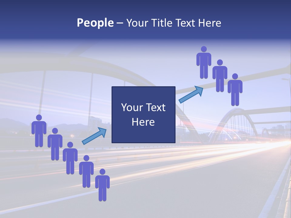 Blurry Urban Busy PowerPoint Template