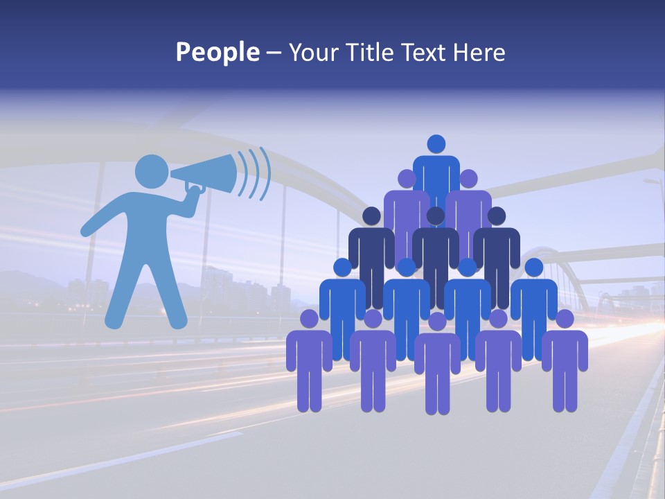 Blurry Urban Busy PowerPoint Template
