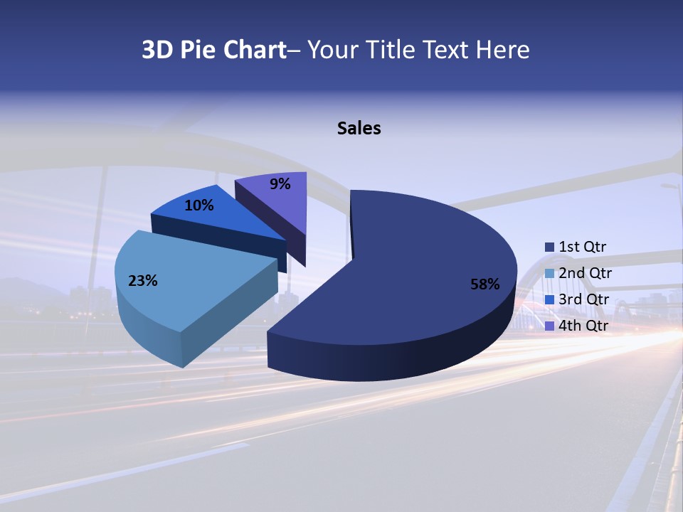 Blurry Urban Busy PowerPoint Template