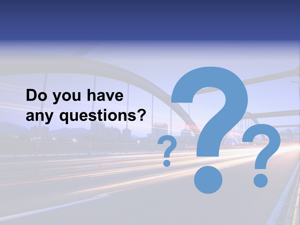 Blurry Urban Busy PowerPoint Template