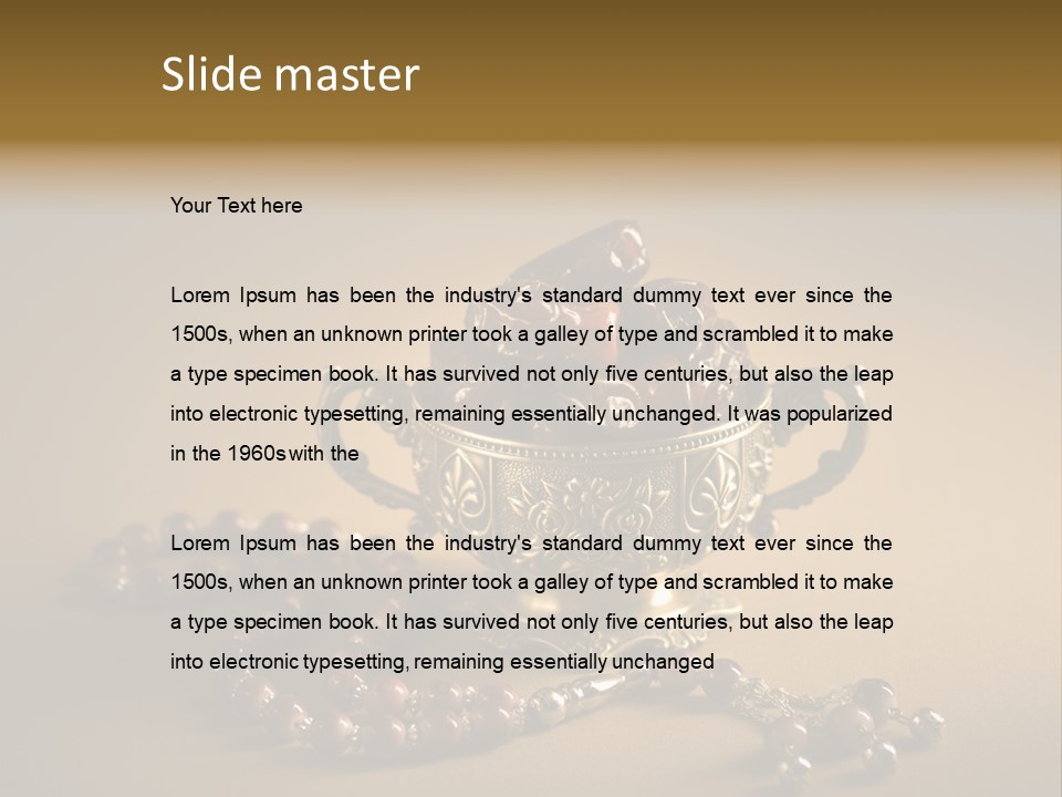 Arab Hajj Red PowerPoint Template