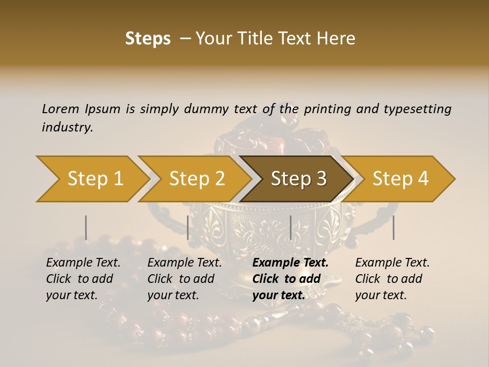 Arab Hajj Red PowerPoint Template