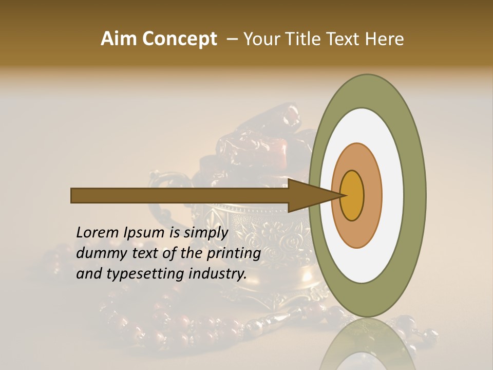 Arab Hajj Red PowerPoint Template