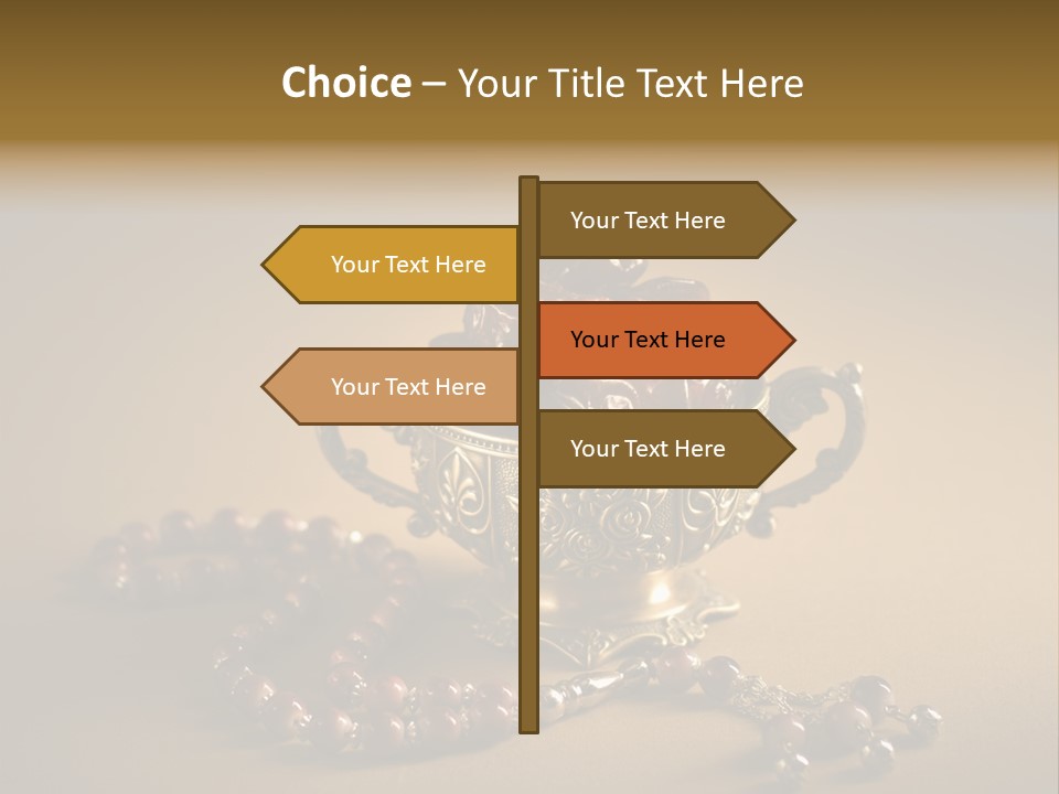 Arab Hajj Red PowerPoint Template