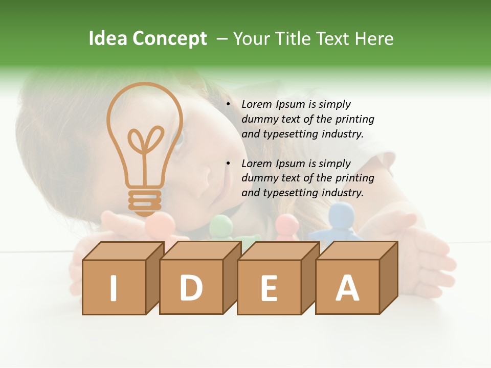 Isolated Joy Project PowerPoint Template