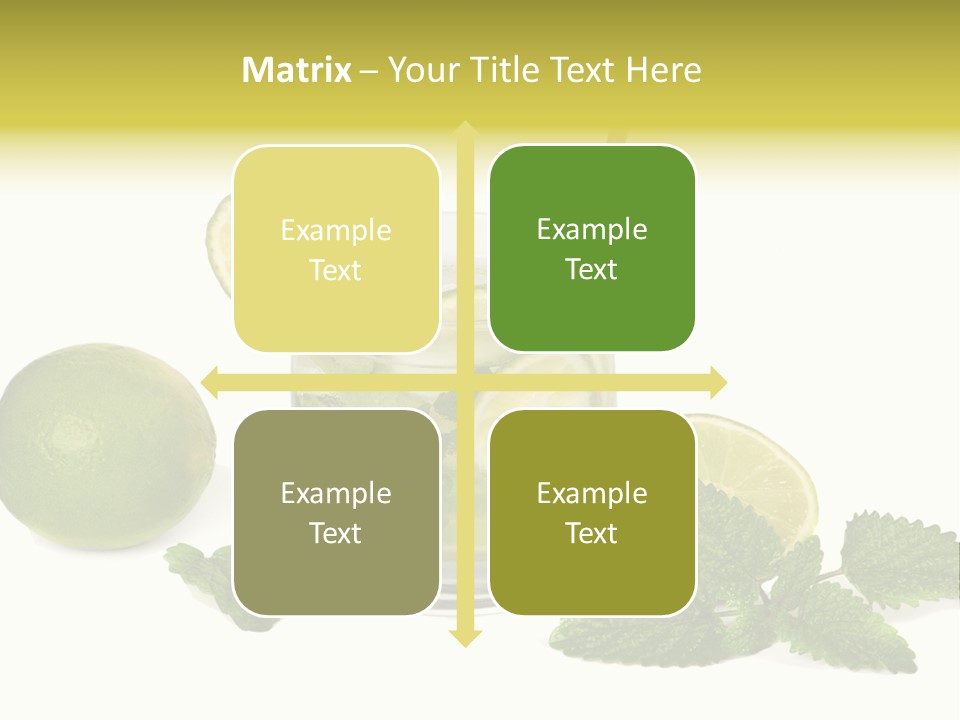 Syrup Sugar Mint PowerPoint Template