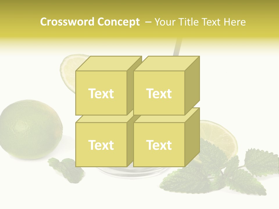 Syrup Sugar Mint PowerPoint Template