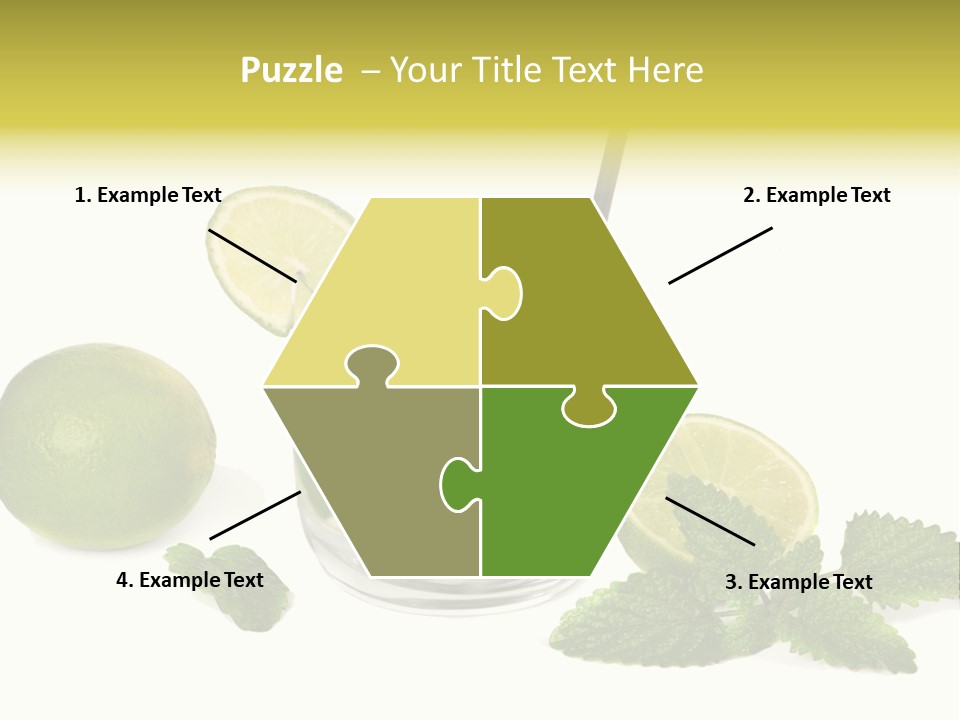 Syrup Sugar Mint PowerPoint Template