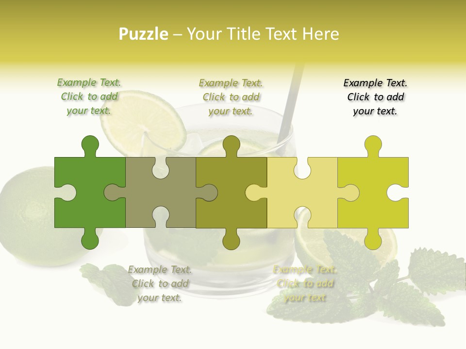 Syrup Sugar Mint PowerPoint Template