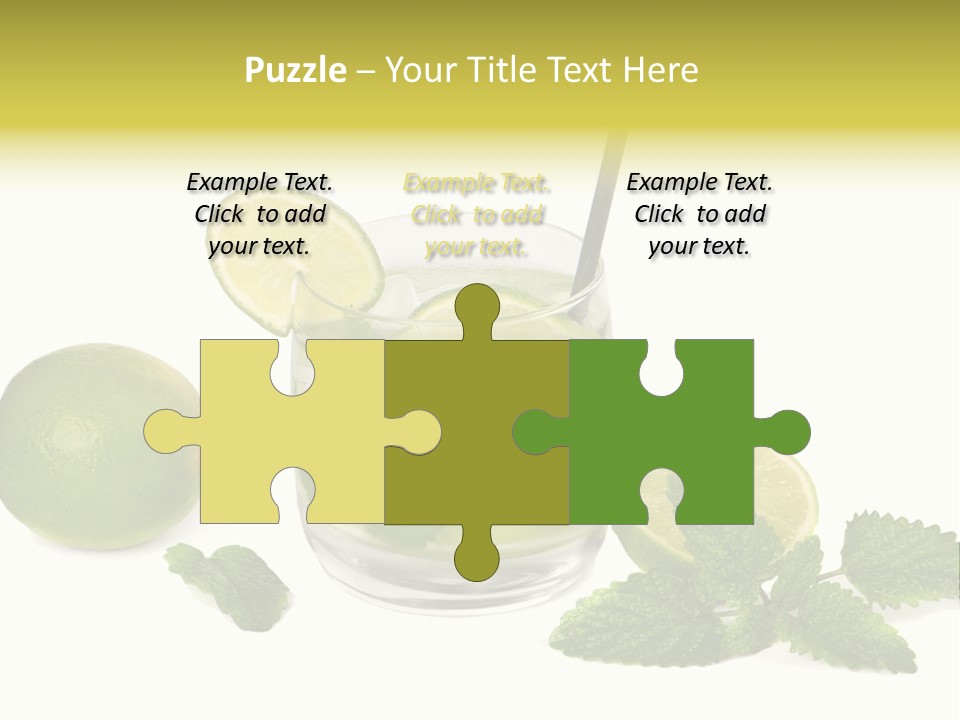 Syrup Sugar Mint PowerPoint Template