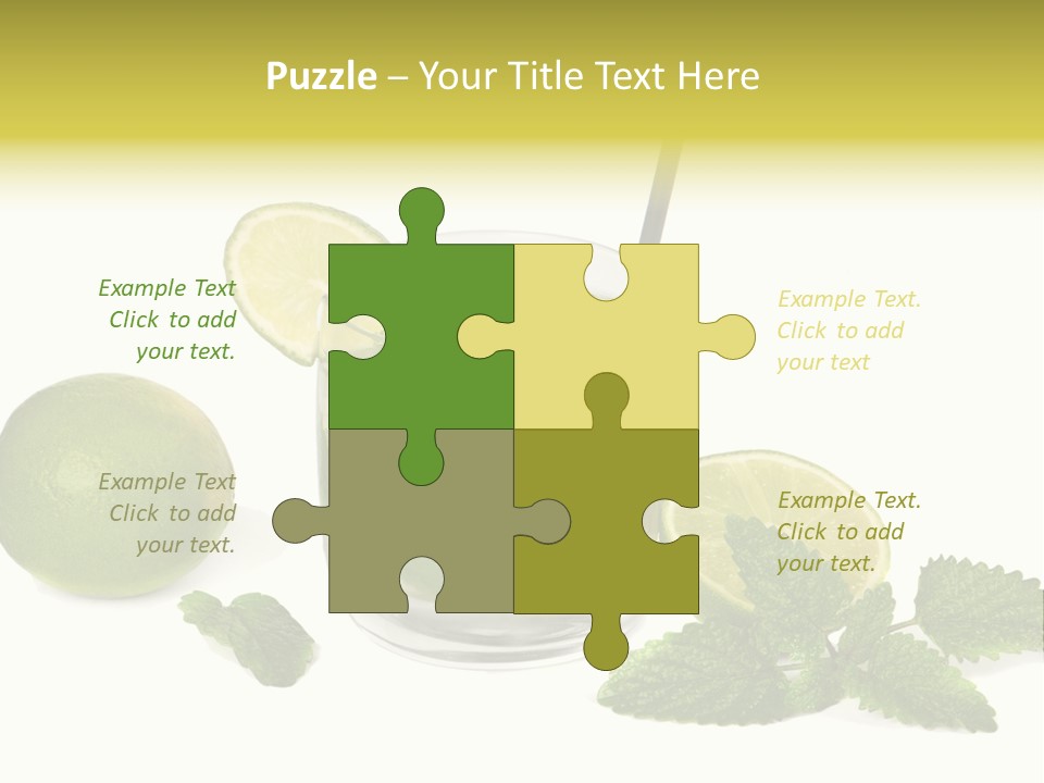 Syrup Sugar Mint PowerPoint Template