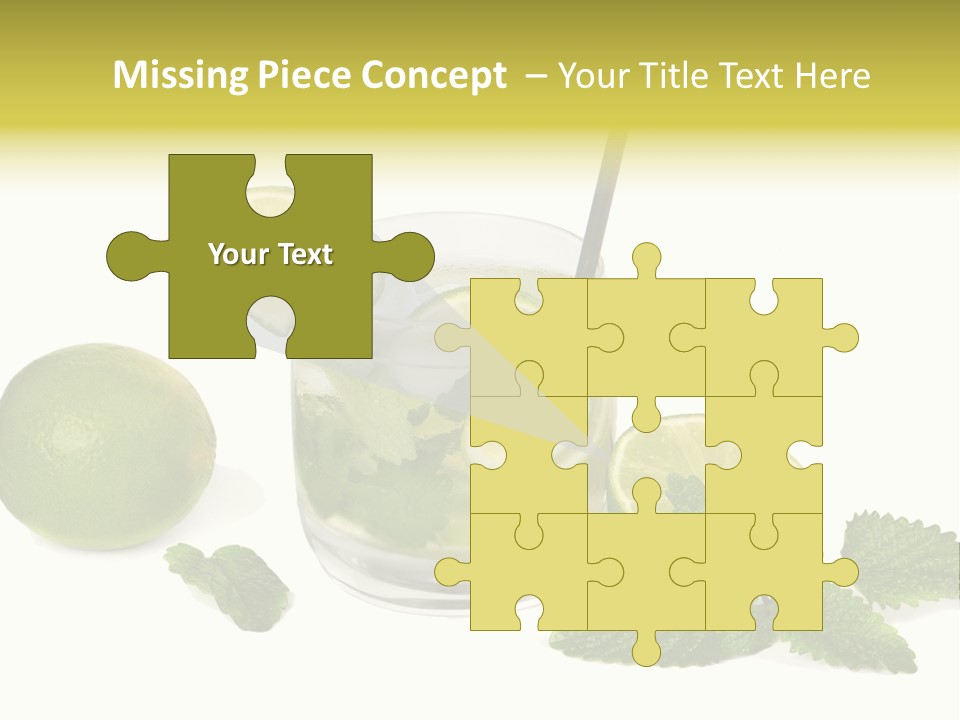 Syrup Sugar Mint PowerPoint Template