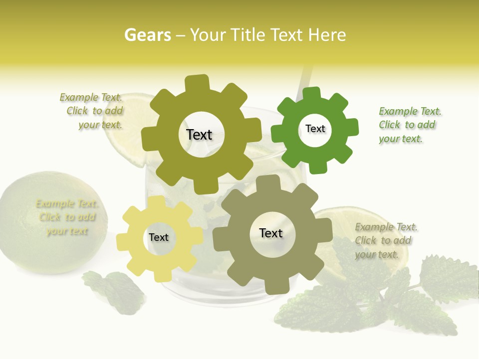 Syrup Sugar Mint PowerPoint Template