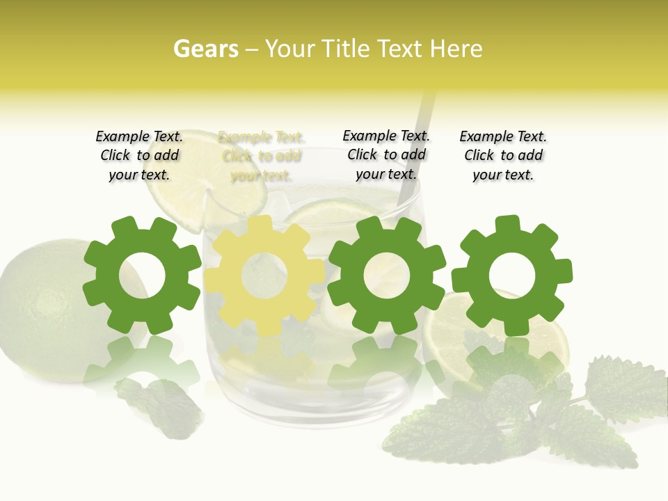 Syrup Sugar Mint PowerPoint Template