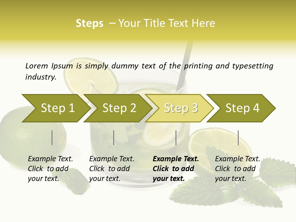 Syrup Sugar Mint PowerPoint Template