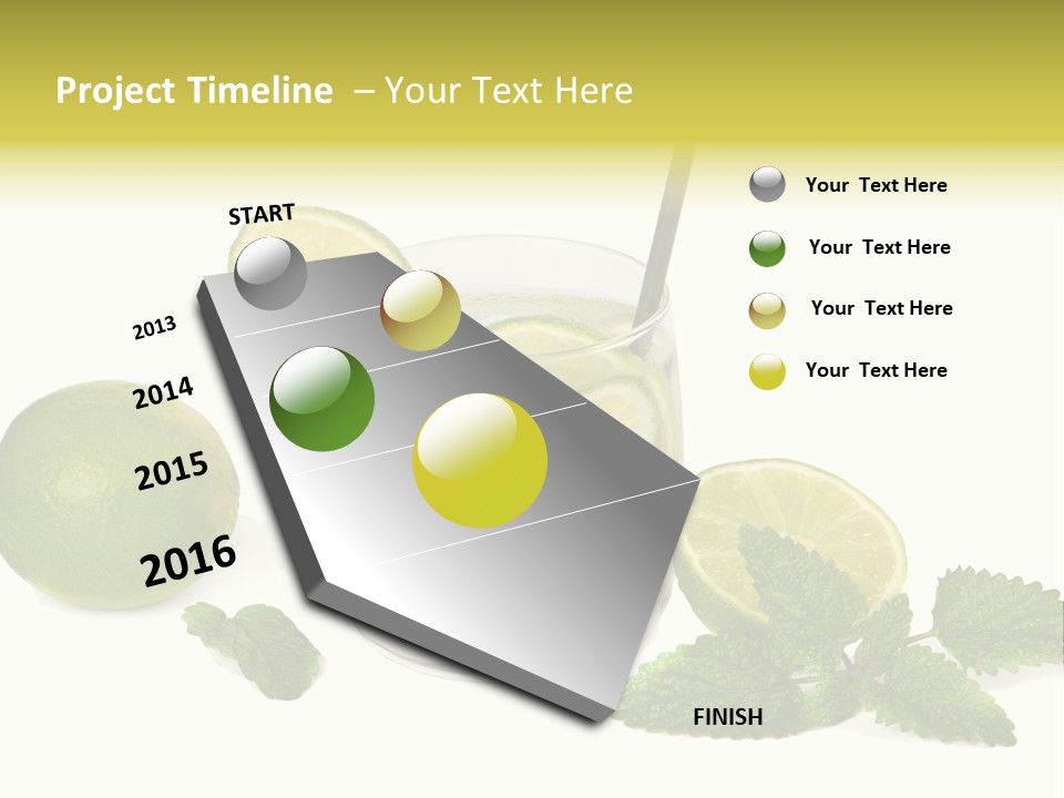 Syrup Sugar Mint PowerPoint Template