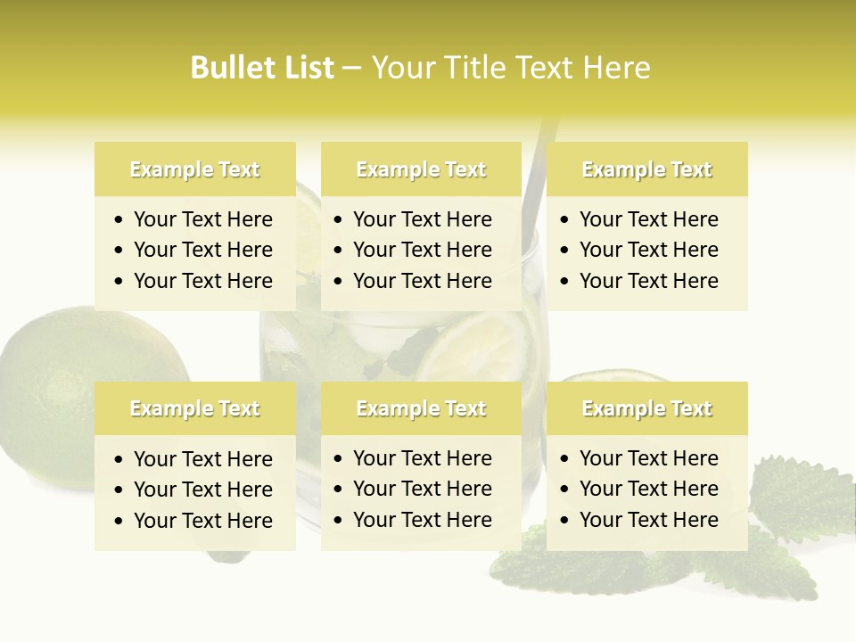 Syrup Sugar Mint PowerPoint Template