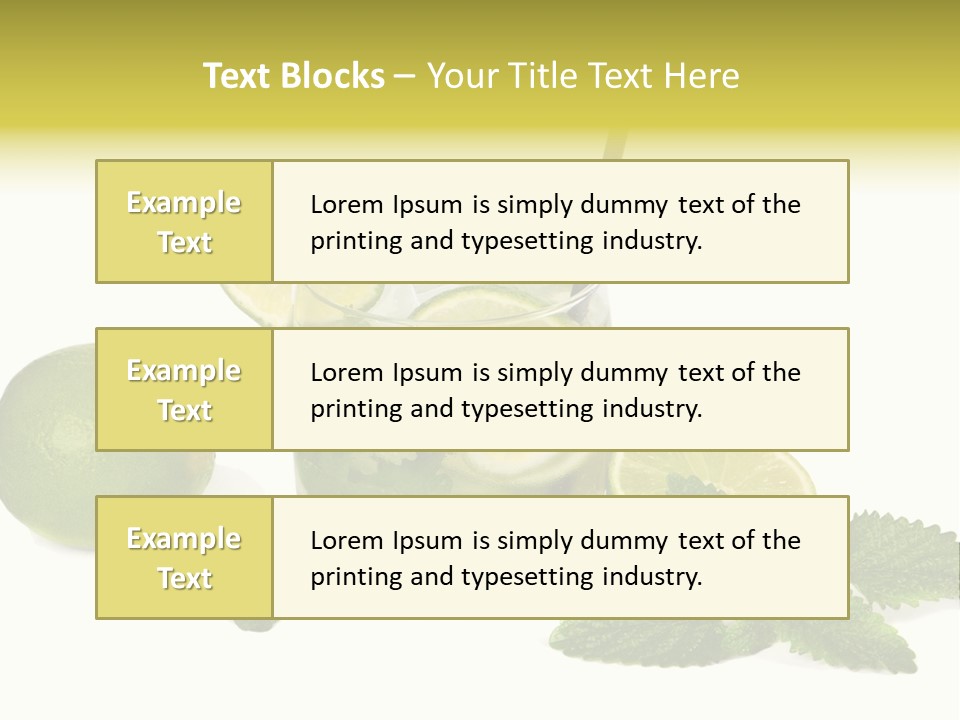 Syrup Sugar Mint PowerPoint Template
