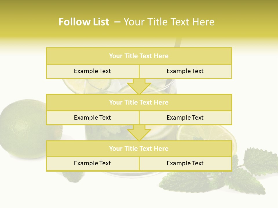 Syrup Sugar Mint PowerPoint Template