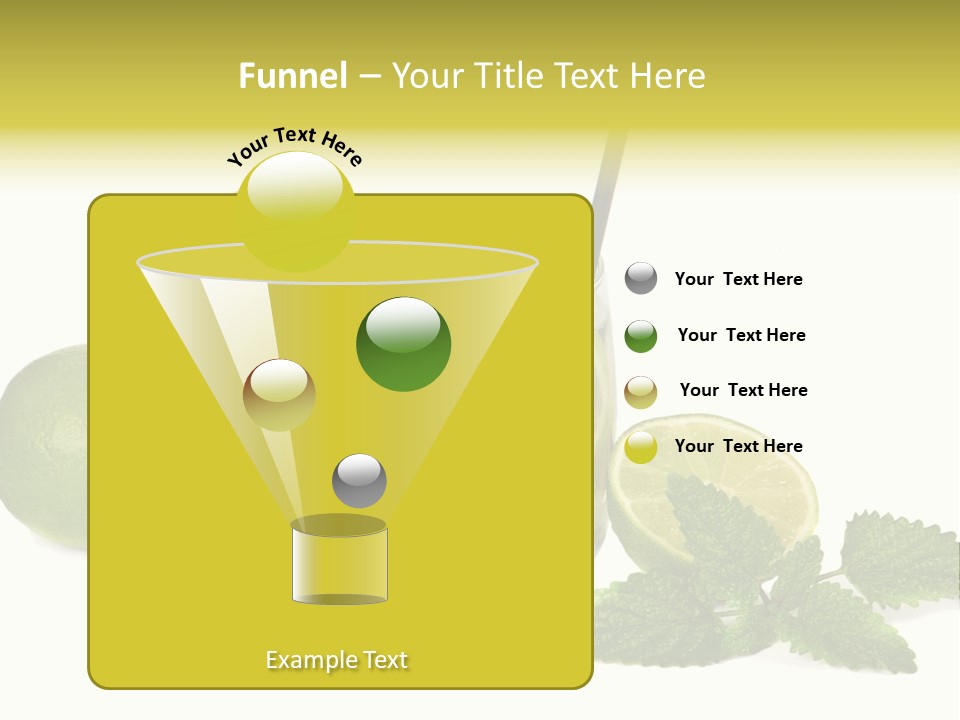Syrup Sugar Mint PowerPoint Template