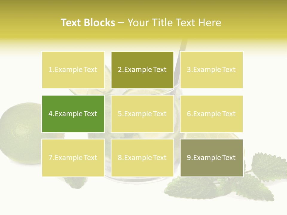 Syrup Sugar Mint PowerPoint Template