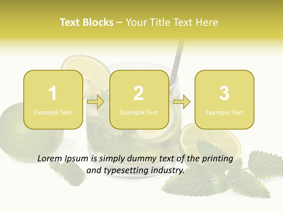 Syrup Sugar Mint PowerPoint Template