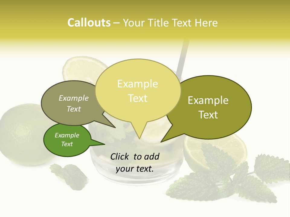 Syrup Sugar Mint PowerPoint Template