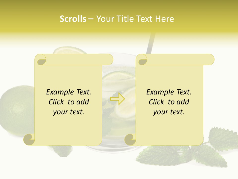 Syrup Sugar Mint PowerPoint Template