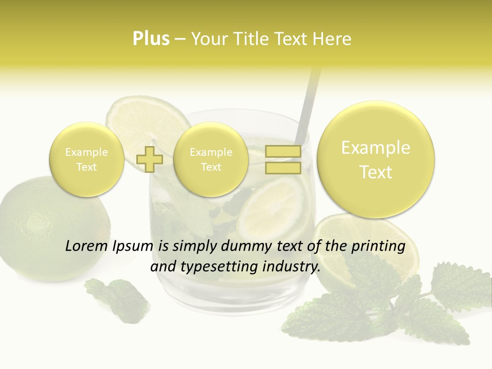 Syrup Sugar Mint PowerPoint Template