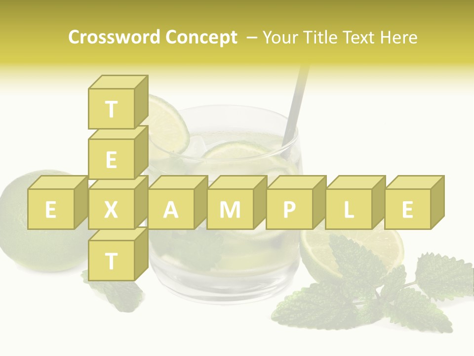 Syrup Sugar Mint PowerPoint Template