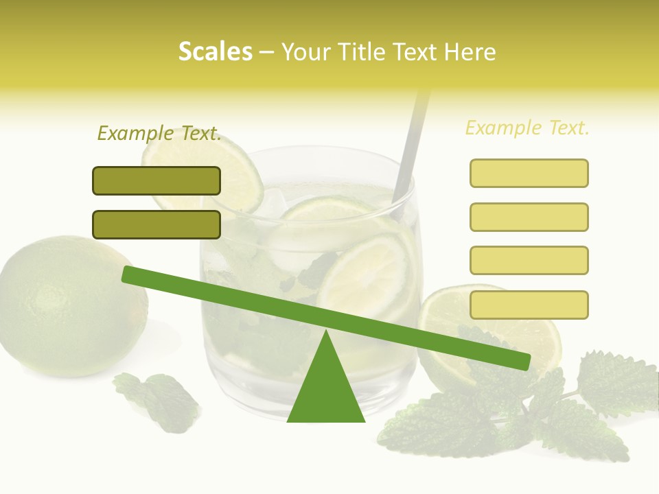 Syrup Sugar Mint PowerPoint Template