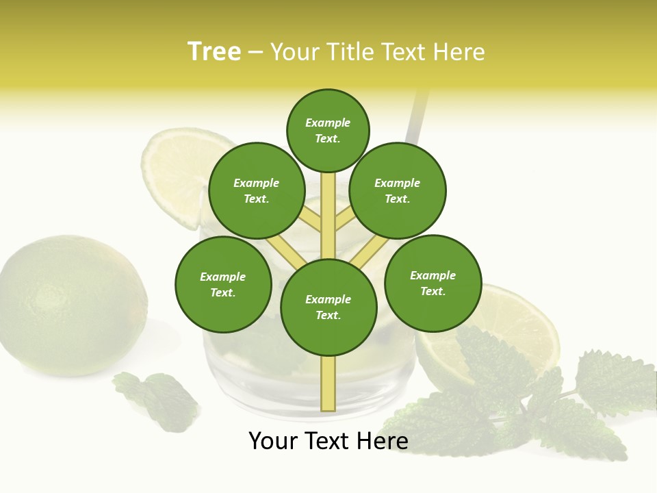 Syrup Sugar Mint PowerPoint Template