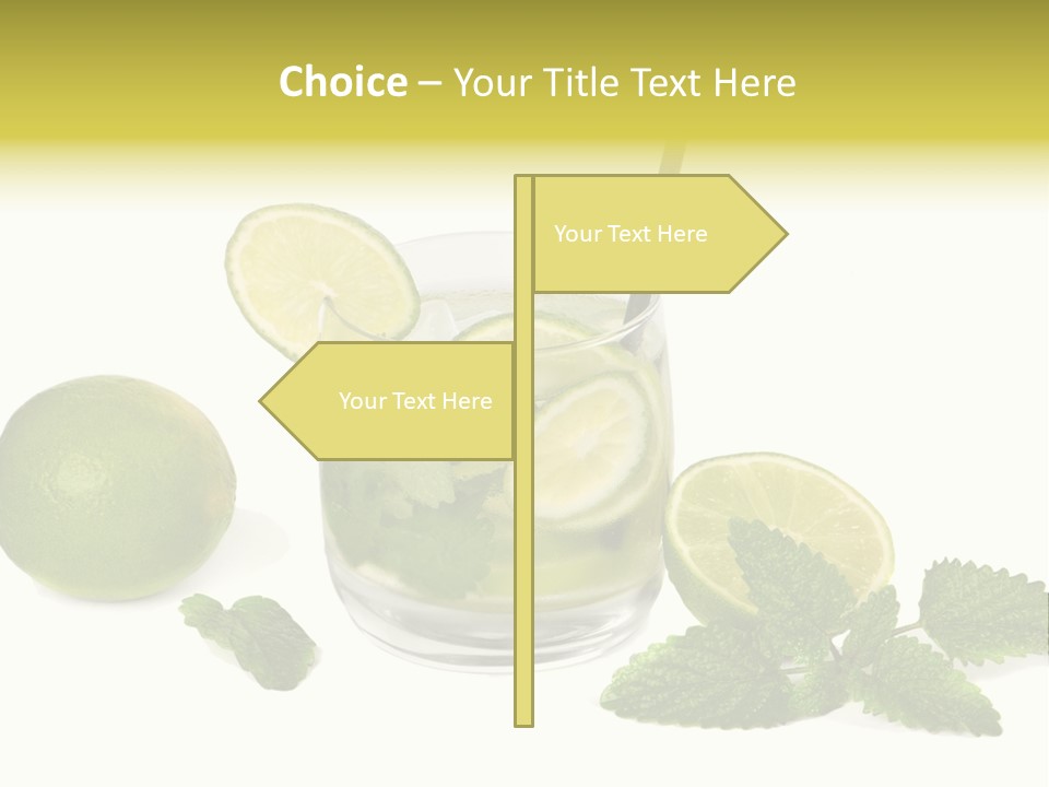 Syrup Sugar Mint PowerPoint Template