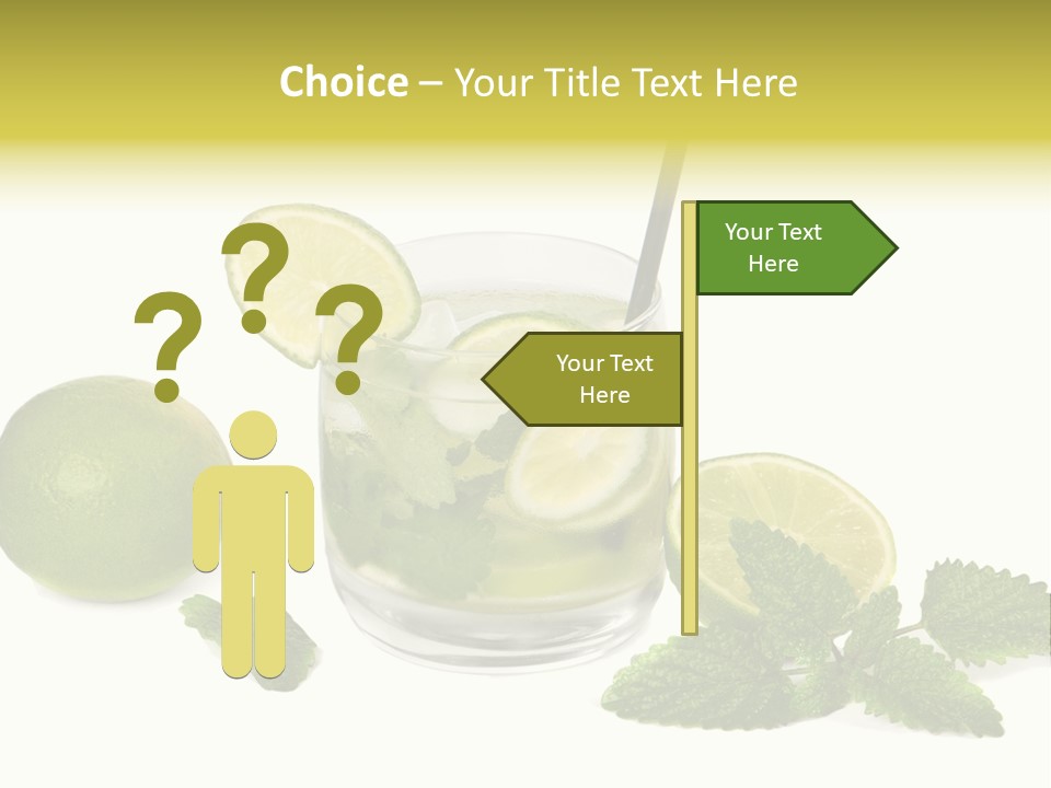 Syrup Sugar Mint PowerPoint Template