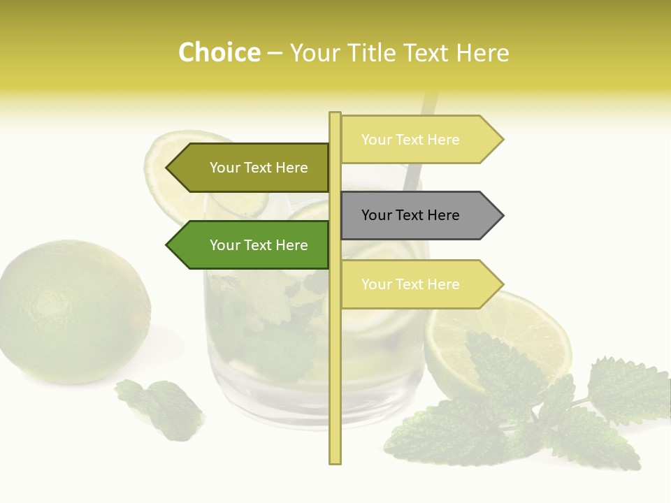 Syrup Sugar Mint PowerPoint Template