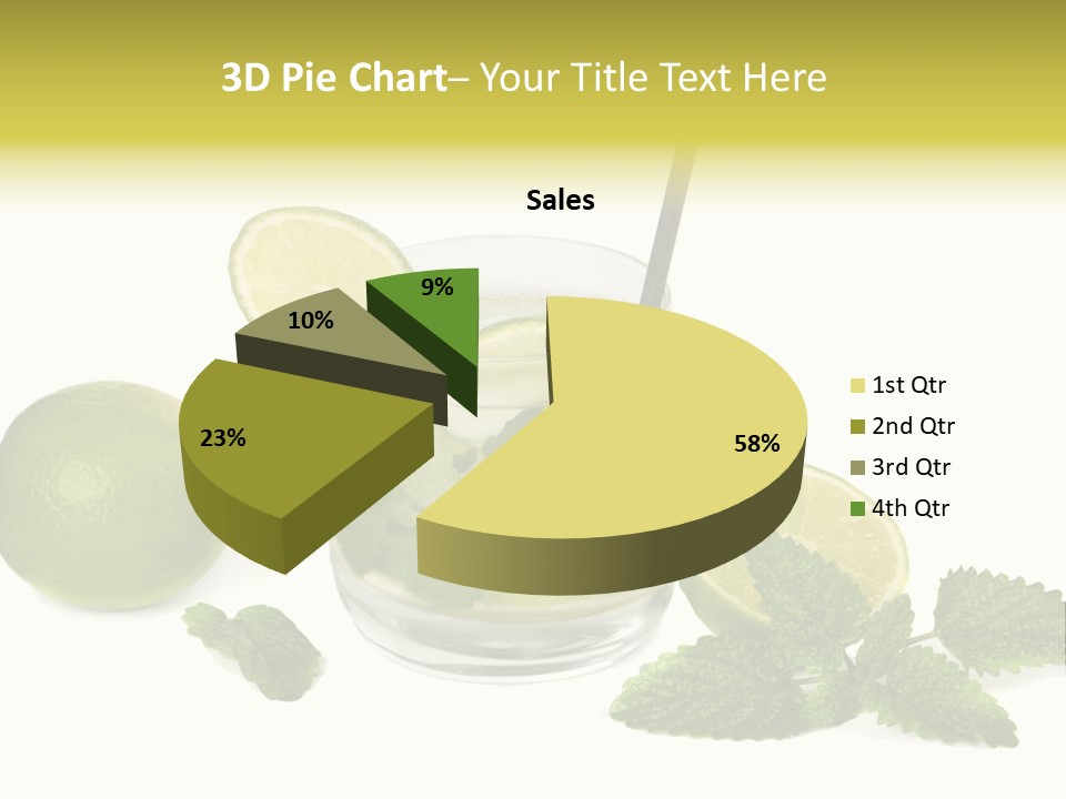 Syrup Sugar Mint PowerPoint Template