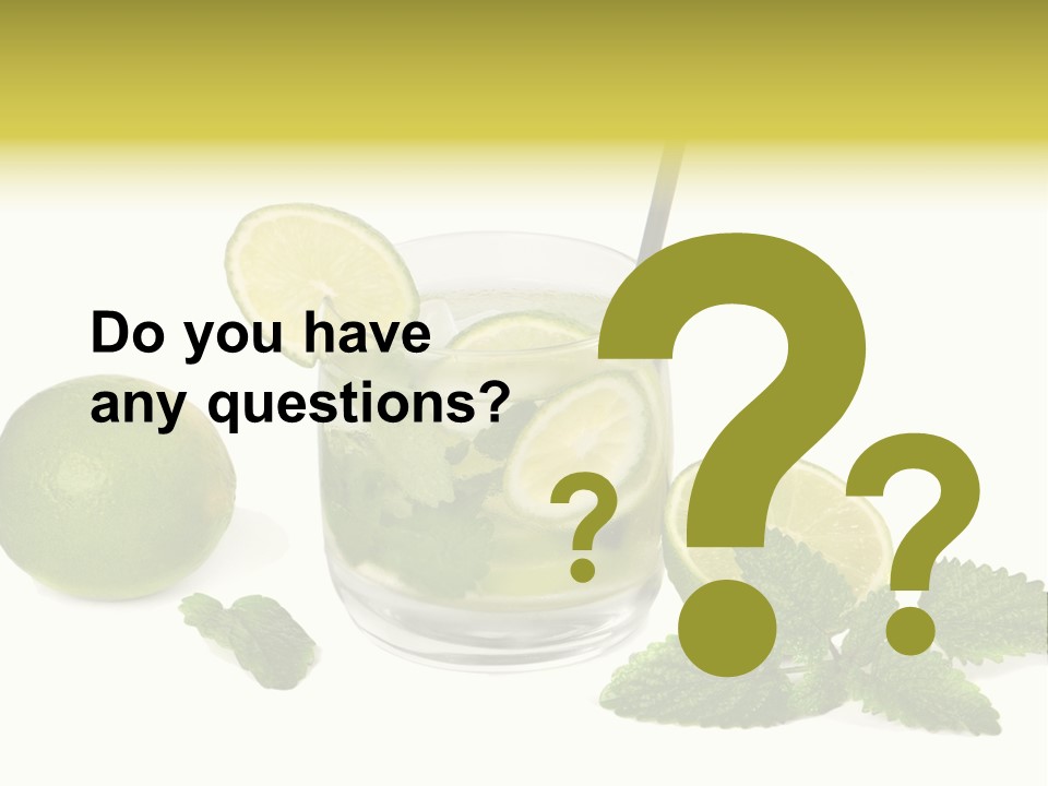 Syrup Sugar Mint PowerPoint Template