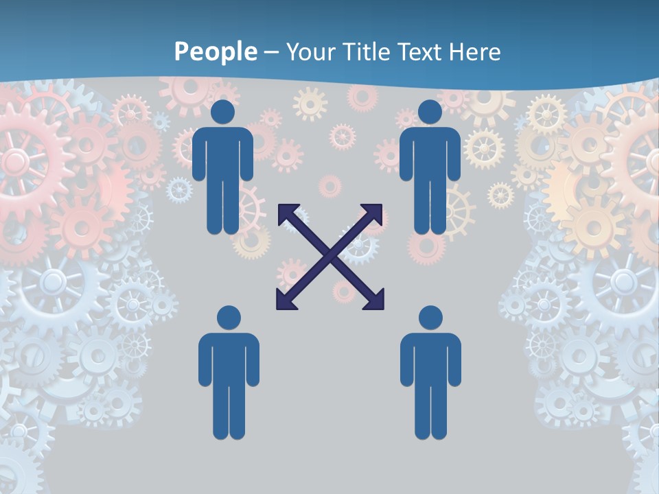 Transfer Human Yellow PowerPoint Template