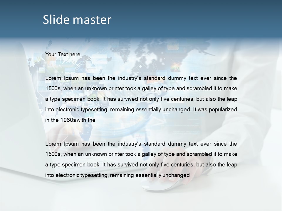 Data Job Touching PowerPoint Template