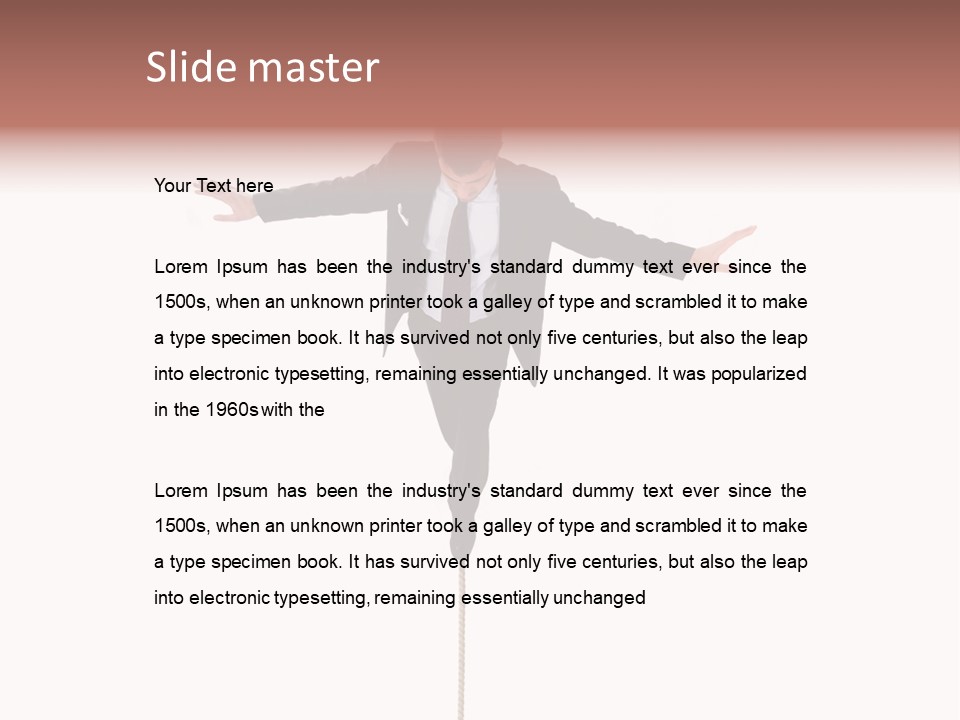 Occupation Young Trouble PowerPoint Template