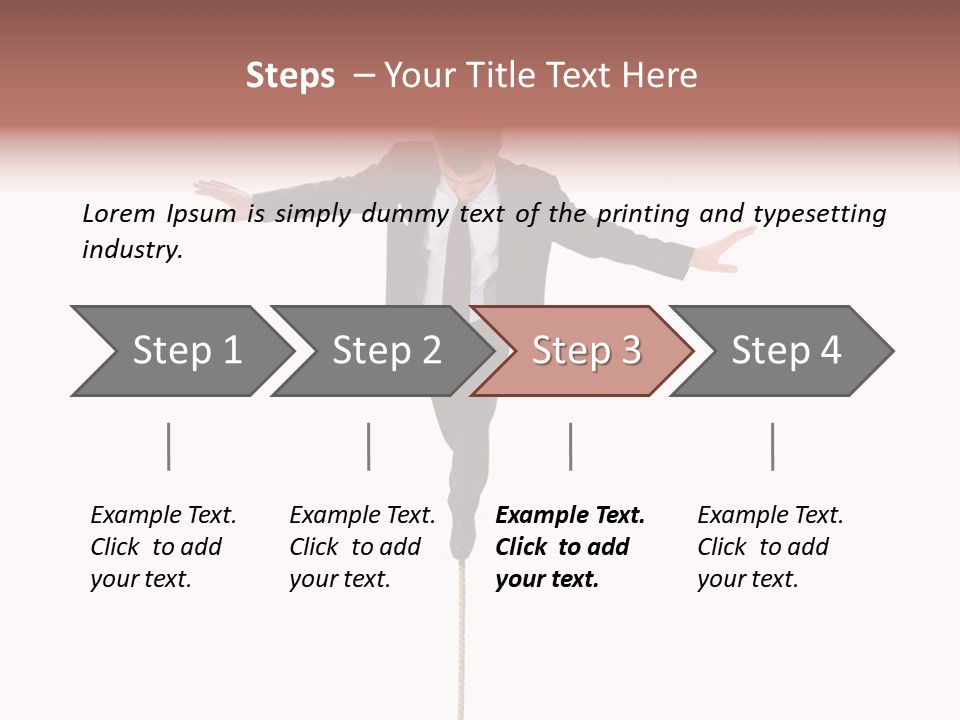 Occupation Young Trouble PowerPoint Template
