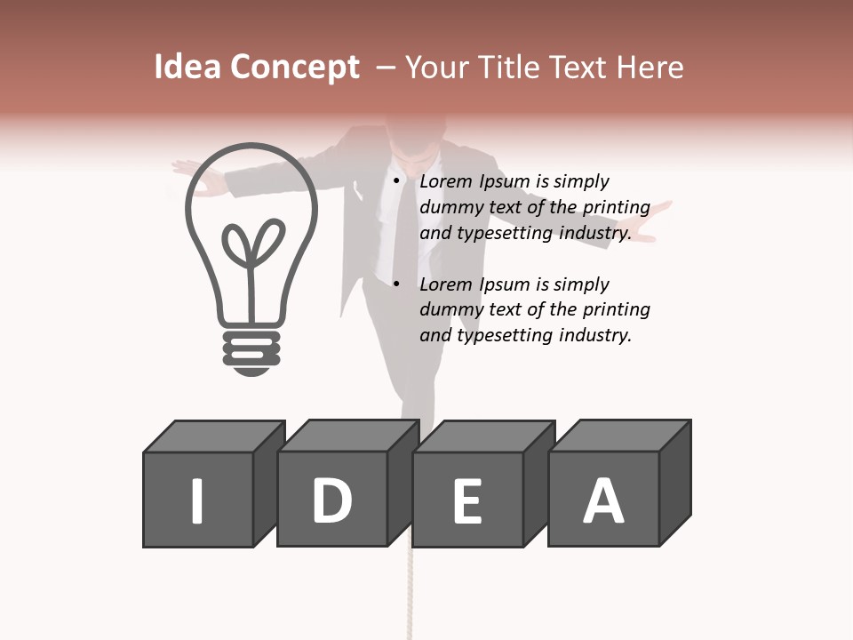 Occupation Young Trouble PowerPoint Template