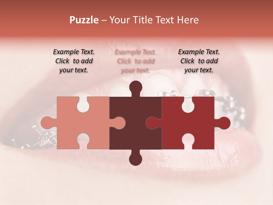 Healthy Lips Braces PowerPoint Template