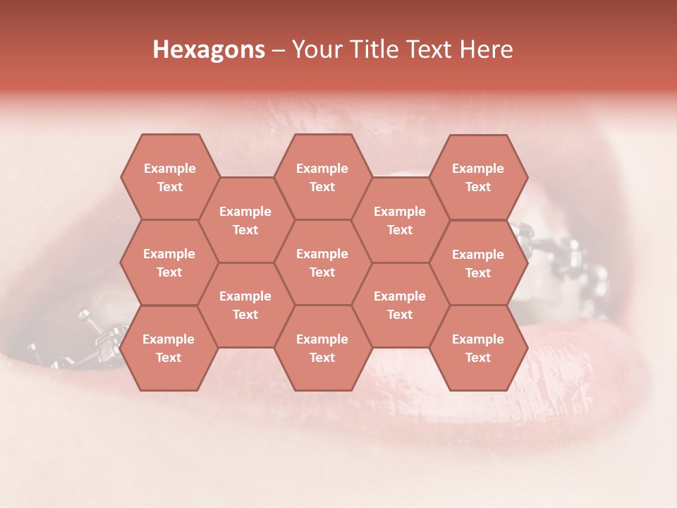Healthy Lips Braces PowerPoint Template