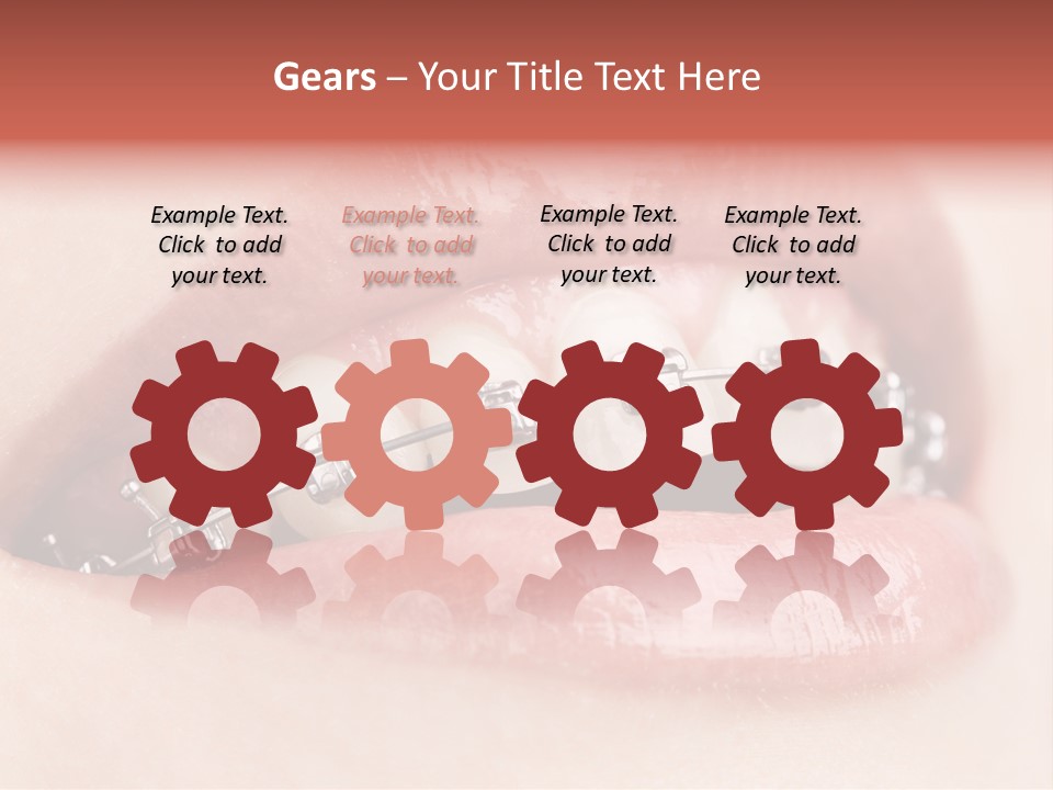 Healthy Lips Braces PowerPoint Template