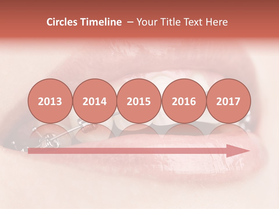 Healthy Lips Braces PowerPoint Template
