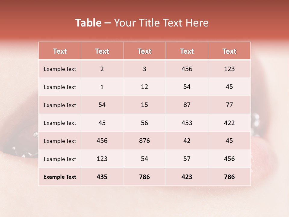 Healthy Lips Braces PowerPoint Template