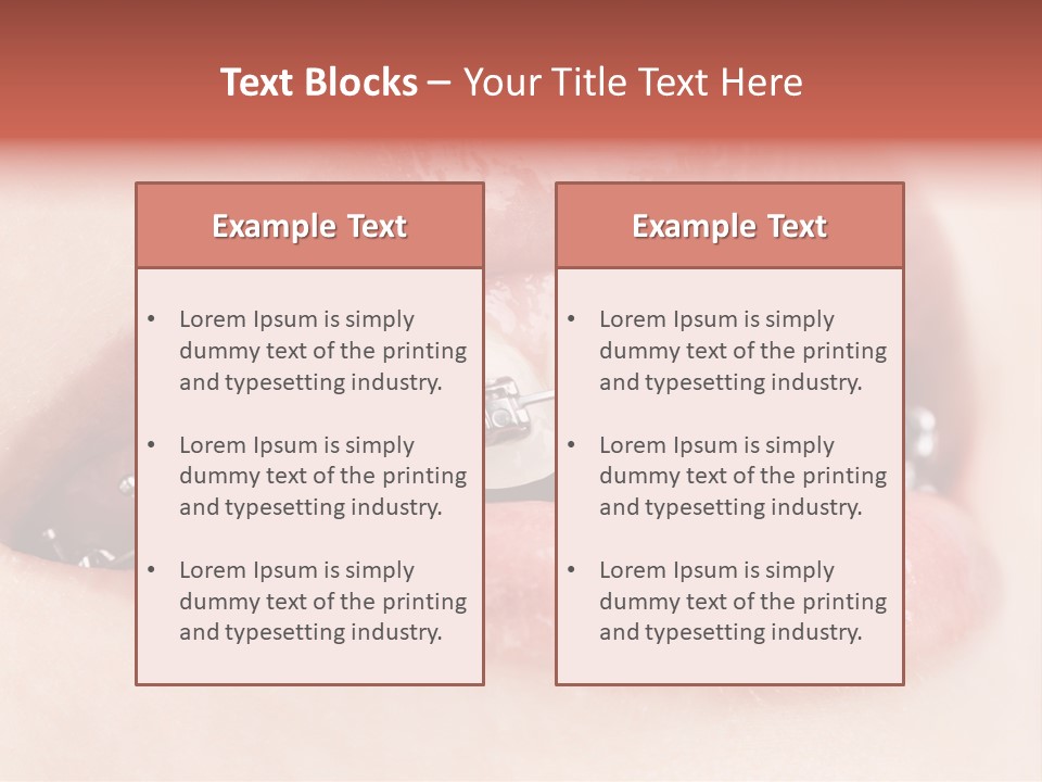 Healthy Lips Braces PowerPoint Template