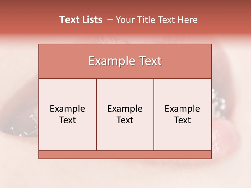 Healthy Lips Braces PowerPoint Template