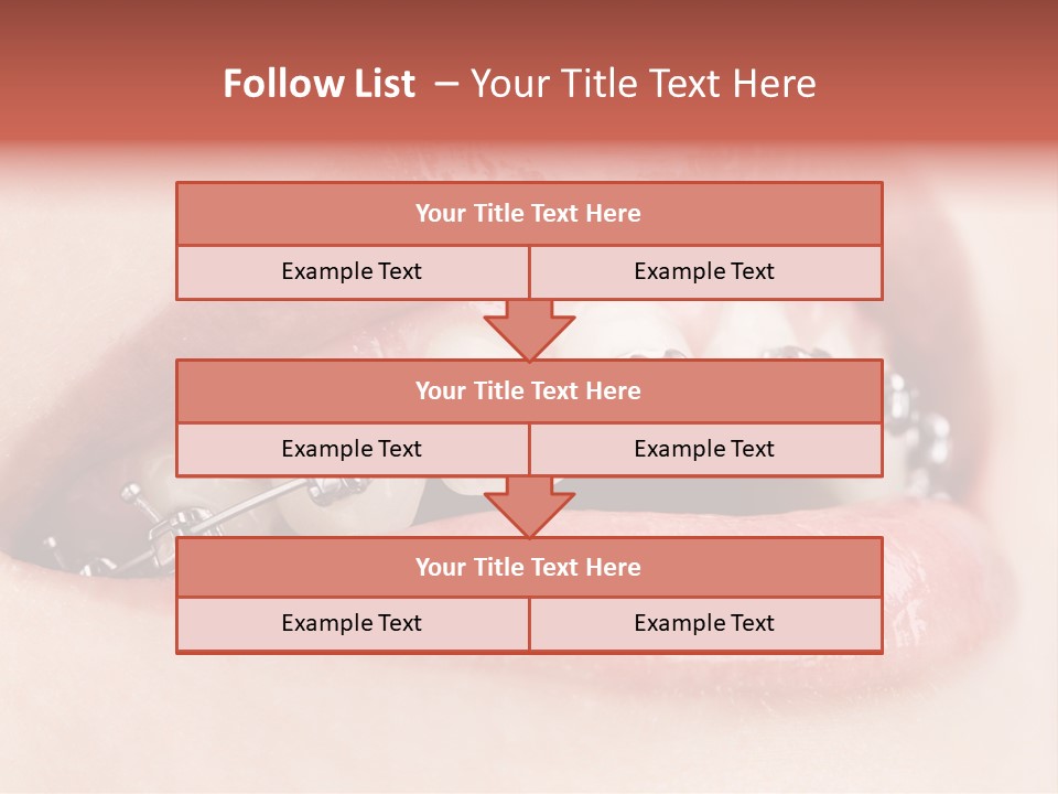 Healthy Lips Braces PowerPoint Template